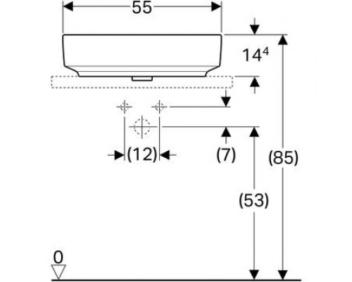 Умывальник Geberit VariForm 500.774.01.2