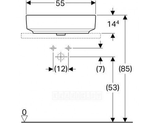 Умывальник Geberit VariForm 500.779.01.2