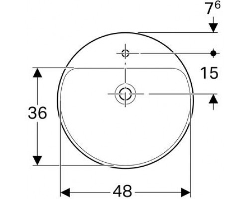 Умывальник Geberit VariForm 500.782.01.2
