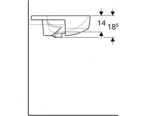 Умывальник Geberit VariForm 500.782.01.2