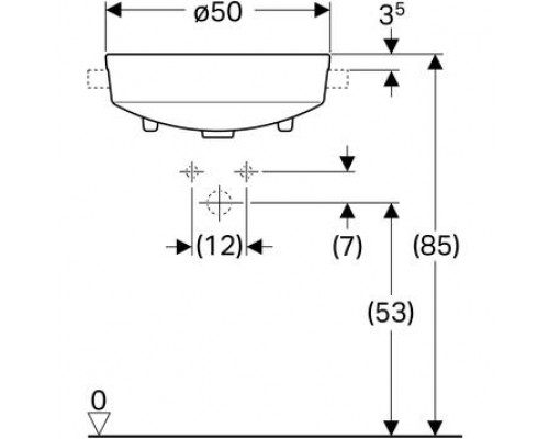 Умывальник Geberit VariForm 500.782.01.2