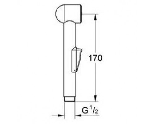 Комплект для гигиенического душа GROHE BauCurve 123072