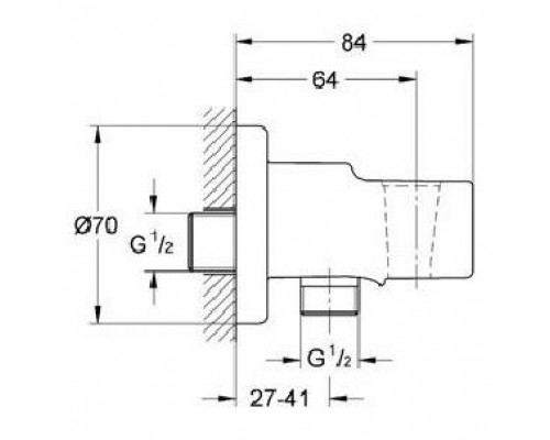 Комплект для гигиенического душа GROHE BauCurve 123072
