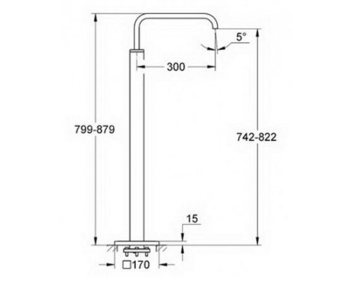Излив Grohe Allure 13218000 для ванны