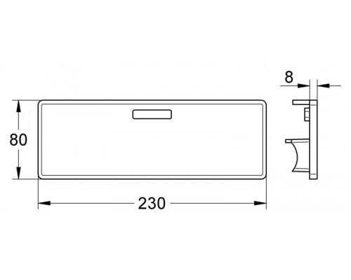 Пластиковая полочка для GROHE Concetto