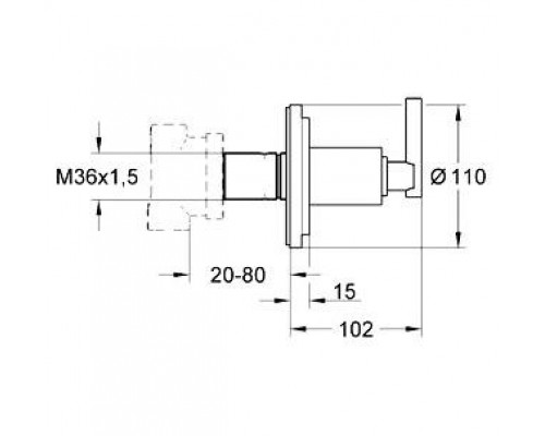 Переключатель потоков Grohe Atrio 19134000 на 3 потока