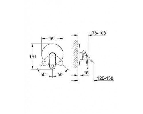 Смеситель для душа Grohe Europlus II 19537002