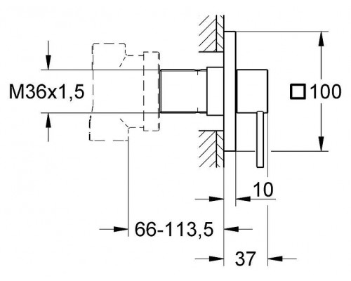 Вентиль Переключатель потоков Grohe Allure 19590000