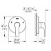 Внешняя часть переключателя потоков GROHE Eurosmart на 3 положения, хром (19972002)