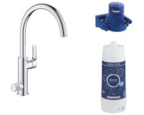 Смеситель для кухонной мойки Grohe Blue Pure Eurosmart 119708 в комплекте с фильтром