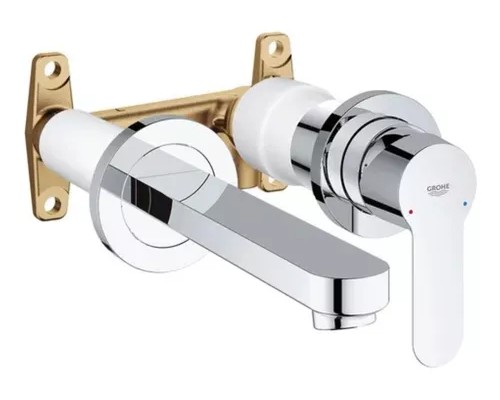 Смеситель для раковины GROHE BauEdge скрытого монтажа на 2 отверстия, в комплекте с монтажной частью, хром (20474000)