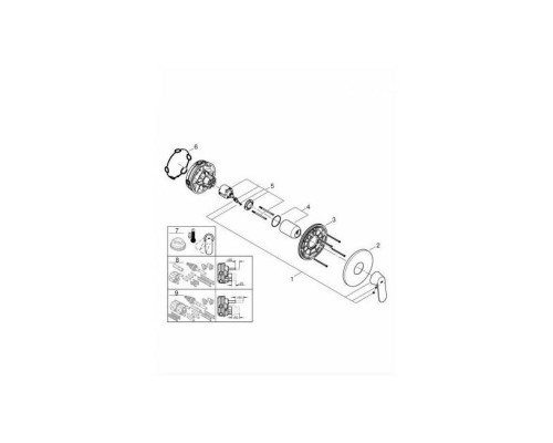 Смеситель для душа GROHE Eurosmart Cosmopolitan, хром 24044000