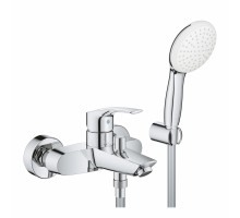 Смеситель для ванны Grohe Eurosmart 25276003 с душевым гарнитуром (лейка, держатель, шланг)