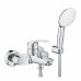 Смеситель для ванны Grohe Eurosmart 25276003 с душевым гарнитуром (лейка, держатель, шланг)