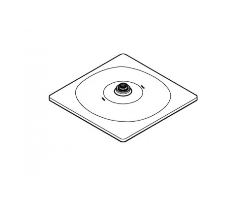 Верхний душ с одним режимом, 26568000 GROHE Rainshower Mono 310 Cube, хром