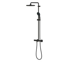 Душевая система GROHE Tempesta System 250 с термостатом для настенного монтажа, черный матовый 266702431