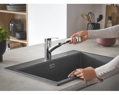 Смеситель для кухонной мойки Grohe Eurosmart 30305001 / 30305DC1 с выдвижным изливом