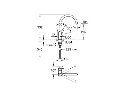 Смеситель для кухни GROHE Start Edge 31369001
