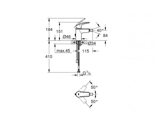 Смеситель для биде GROHE Eurosmart, S-size, хром 32927003