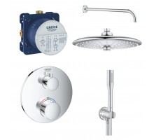 Grohe Встраиваемые душевые системы для душа с термостатом, хром Набор 2