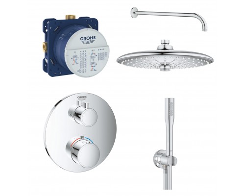 Grohe Встраиваемые душевые системы для душа с термостатом, хром Набор 2
