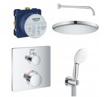 Grohe Встраиваемые душевые системы для душа с термостатом, хром Набор 3