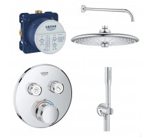 Grohe Встраиваемые душевые системы для душа с термостатом, хром Набор 4
