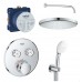 Grohe Встраиваемые душевые системы для душа с термостатом, хром Набор 4