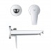Смеситель для раковины GROHE BauEdge скрытого монтажа на 2 отверстия, в комплекте с монтажной частью, хром (20474001) NEW
