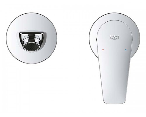 Смеситель для раковины GROHE BauEdge скрытого монтажа на 2 отверстия, в комплекте с монтажной частью, хром (20474001) NEW