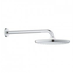 Верхний душ GROHE Tempesta 250 с душевым кронштейном 380 мм, 1 режим струи, хром (26668000)