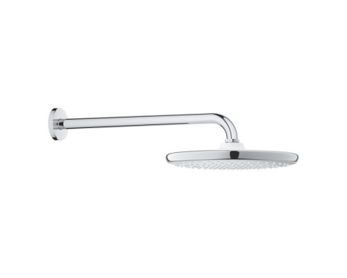 Верхний душ GROHE Tempesta 250 с душевым кронштейном 380 мм, 1 режим струи, хром (26668000)