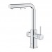 Смеситель для кухонной мойки Grohe Blue Pure Minta, 30590000, с подключением к фильтру с питьевой водой, с вытяжным изливом, цвет хром