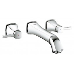 Внешняя часть смесителя для раковины GROHE Grandera на 3 отверстия (вынос 234 мм), хром (20415000)