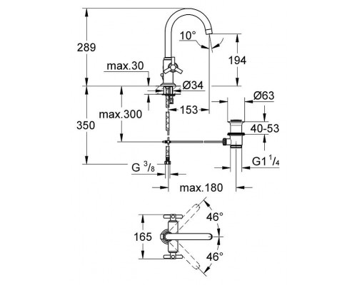 Смеситель для умывальника Grohe Atrio 21019000