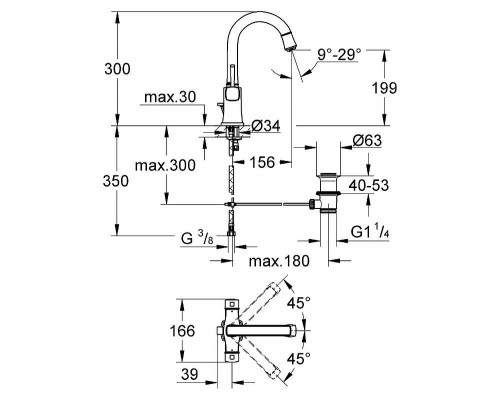 Смеситель Grohe Grandera 21107IG0