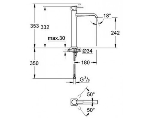 Смеситель Grohe Allure XL-size 23403000