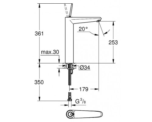 Смеситель Grohe Eurodisc Joy 23428LS0