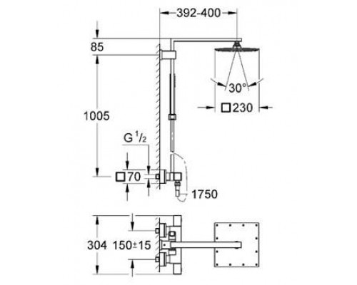 Душевая система Grohe Euphoria Cub 26087000