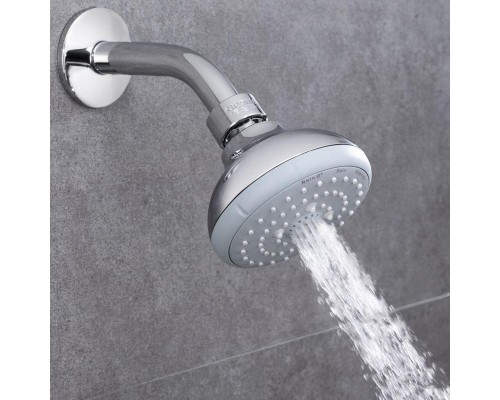 Верхний душ GROHE New Tempesta 100 III с душевым кронштейном, хром (26088001)