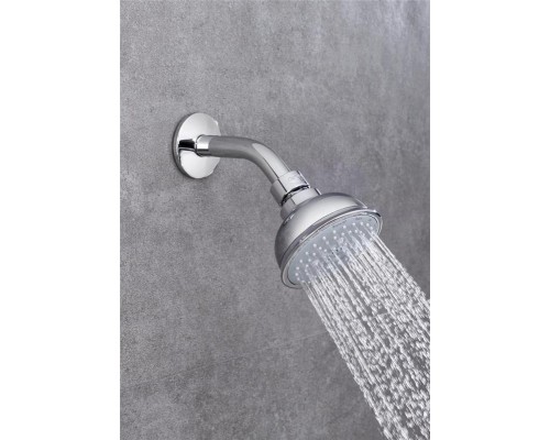 Верхний душ GROHE New Tempesta Rustic 100 IV с душевым кронштейном, хром (26089001)
