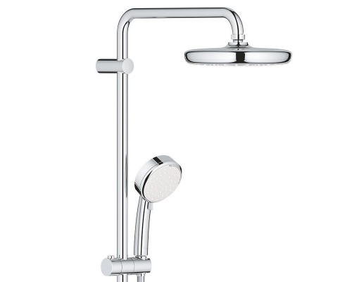 Душевая система с однорычажным смесителем настенного монтажа, GROHE Tempesta Cosmopolitan System 210, хром, (26224001)