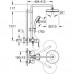 Душевая система с однорычажным смесителем настенного монтажа, GROHE Tempesta Cosmopolitan System 210, хром, (26224001)