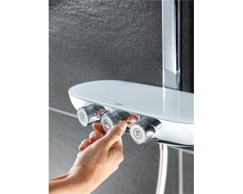 Душевая система с термостатом для настенного монтажа, GROHE Rainshower System SmartControl Duo 360, хром, (26250000)