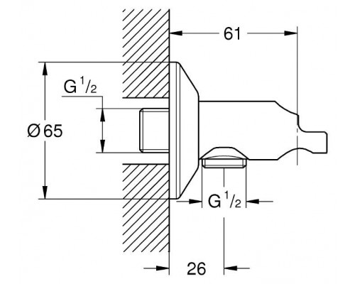 Шланговое подключение Grohe Sena Trigger Spray 26333000