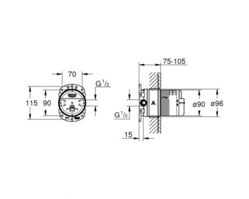 Скрытый механизм Grohe Rainshower 26484000