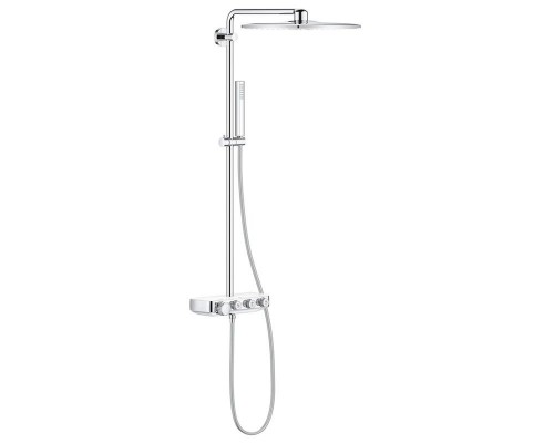 Душевая система с термостатом для настенного монтажа, GROHE Euphoria SmartControl System 310, белая луна, (26508LS0)