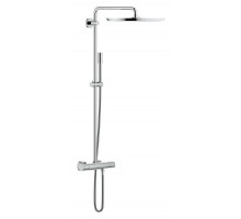 Душевая система с термостатом для настенного монтажа, GROHE Rainshower System 400, хром, (27174001)