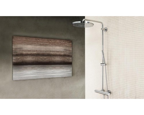 Душевая система с термостатом для настенного монтажа, GROHE Rainshower System 400, хром, (27174001)