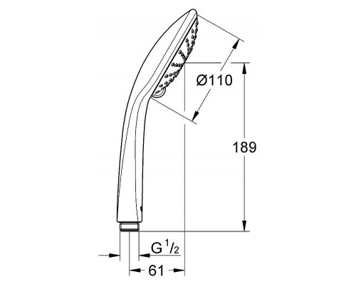 Душевая лейка Grohe Euphoria 27220000
